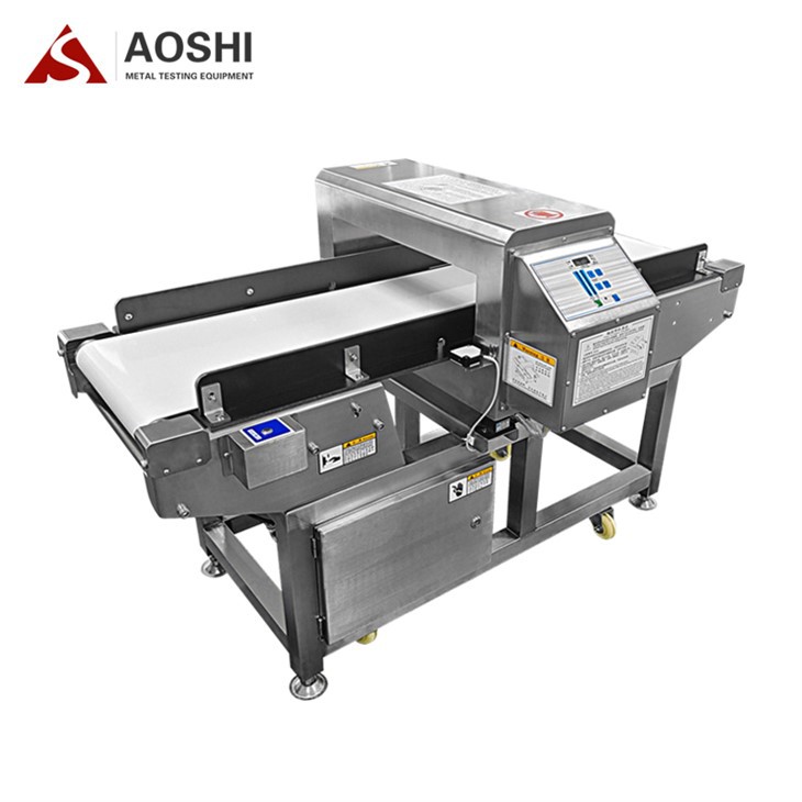 알루미늄 호일 자루에 담긴 제품 금속 탐지기